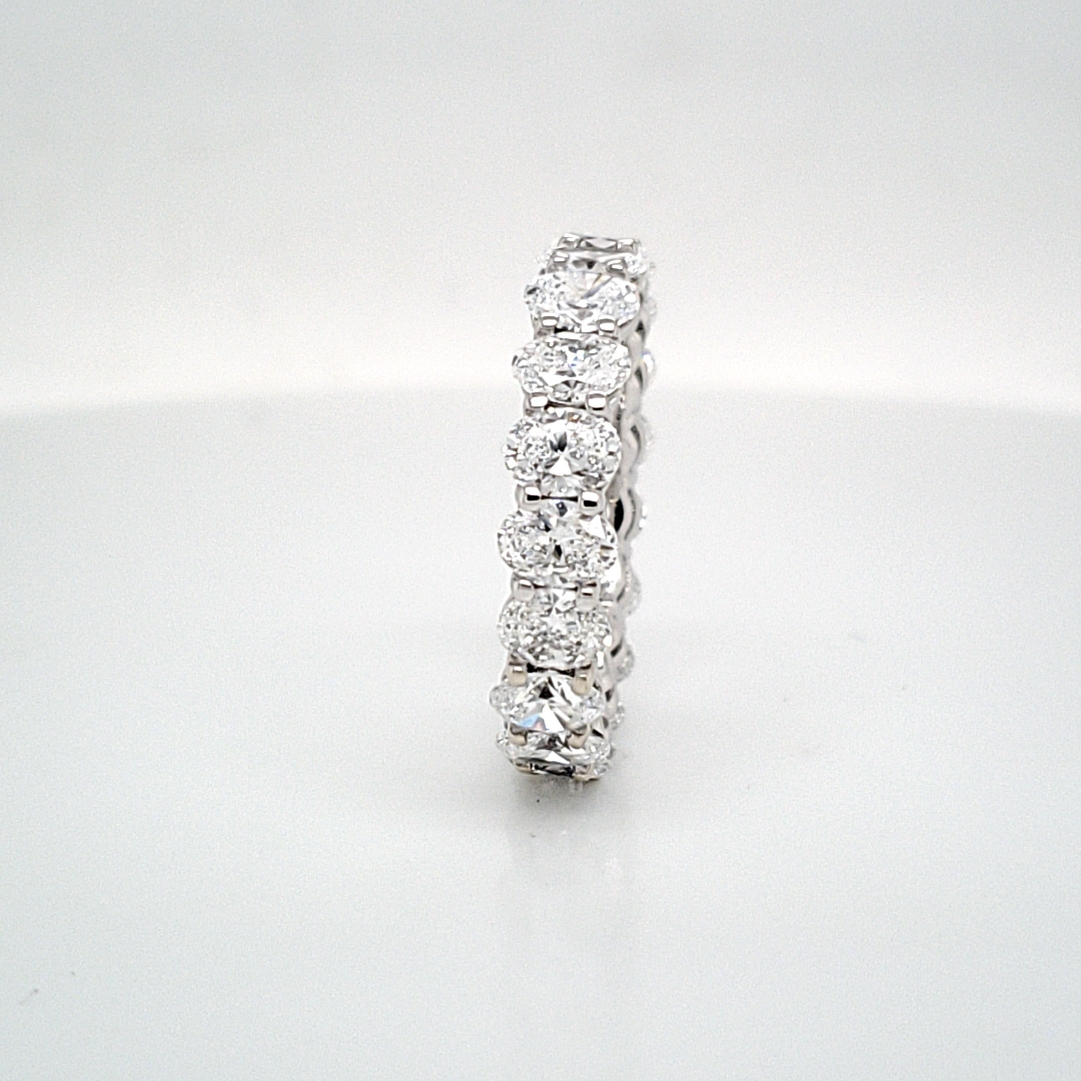 Oval Cut Oval Diamond Wedding Band