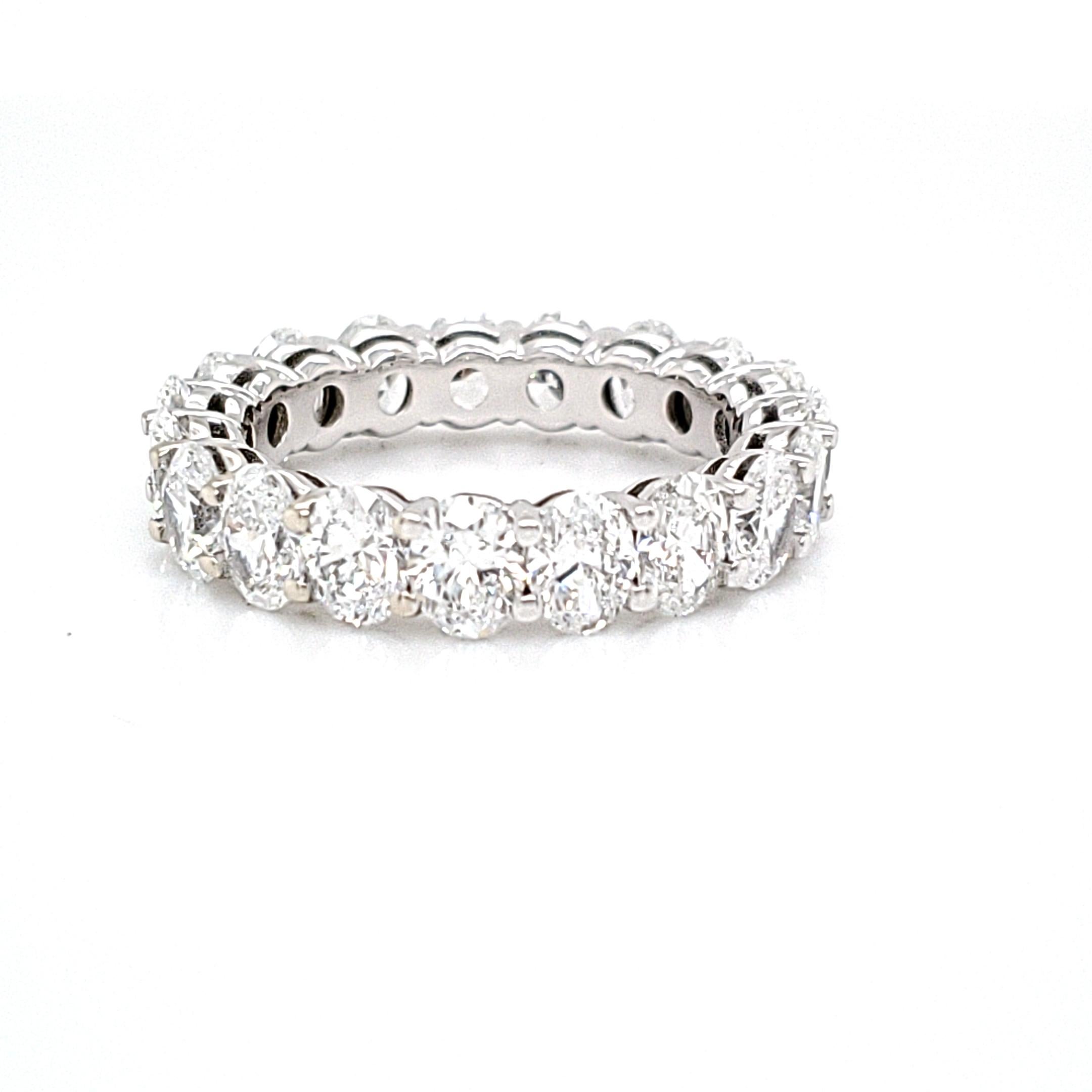 Oval Diamond Wedding Band 1