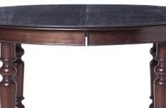 Oval dining room table