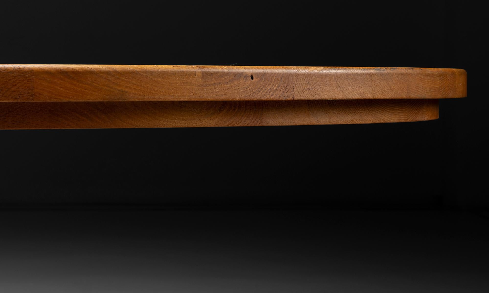 Mesa de comedor ovalada, Bélgica circa 1980 finales del siglo XX en venta