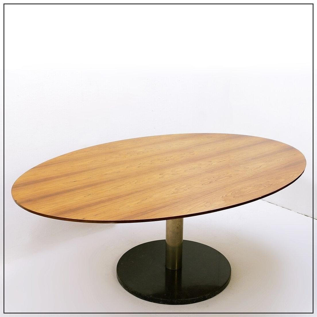 Table à manger ovale d'Alfred Hendrickx pour Belform, années 1960 Bon état - En vente à Linkebeek, BE