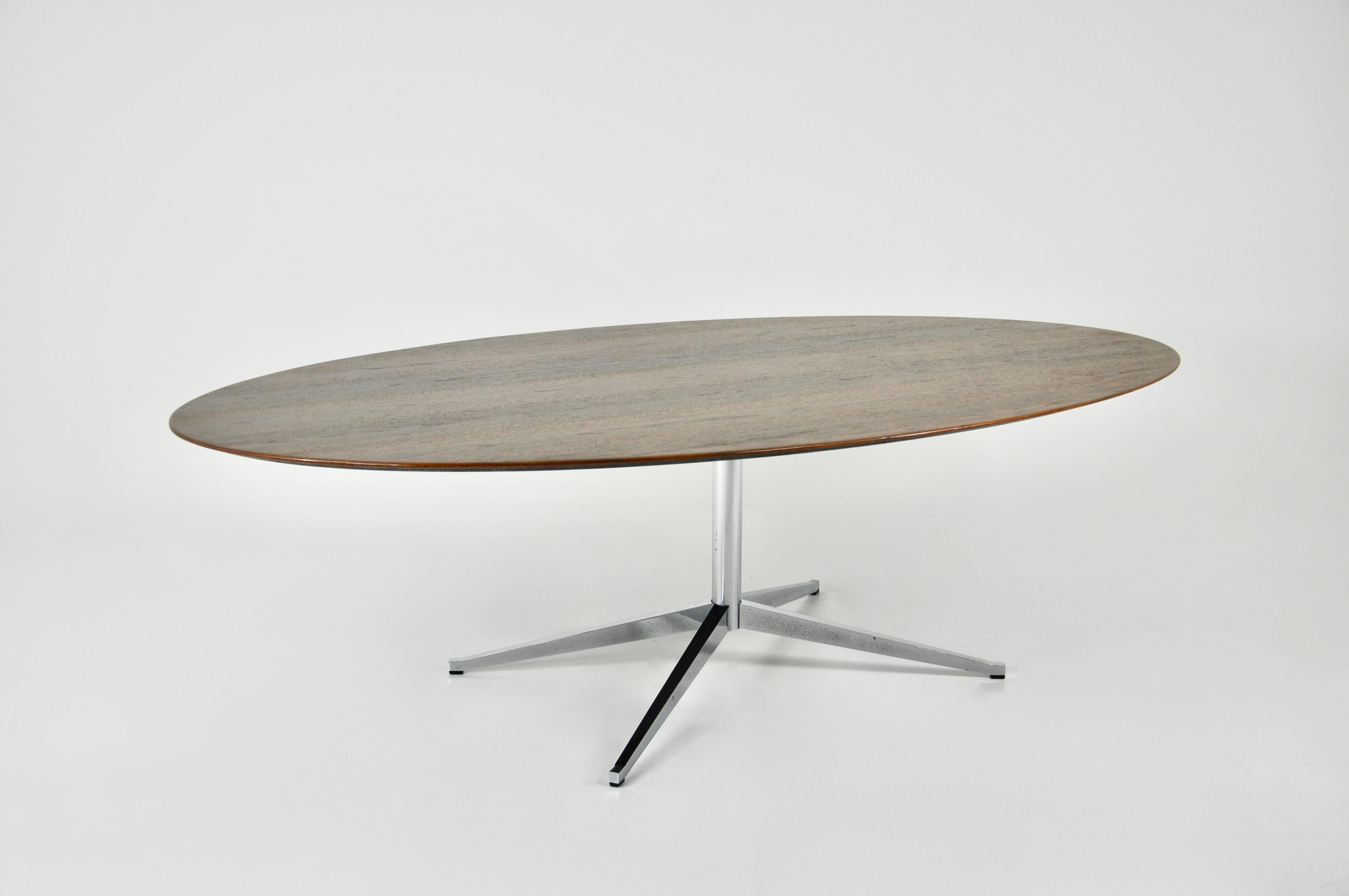 Mid-Century Modern Oval Dining Table by Florence Knoll for Knoll International 1960S