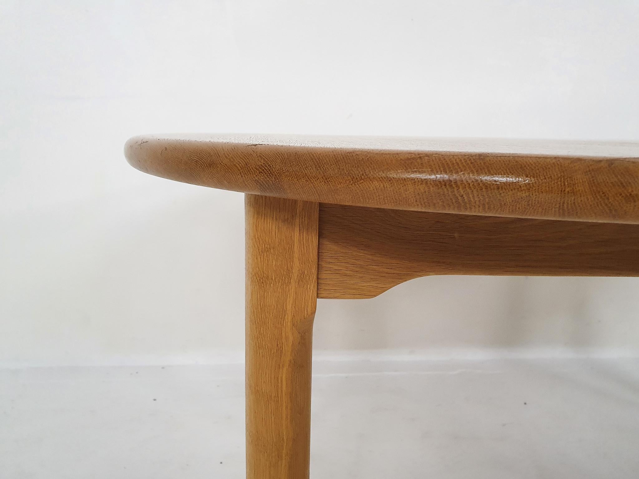 Oval Dining Table by Kurt Ostervig for KP Mobler, Denmark 1980's 3