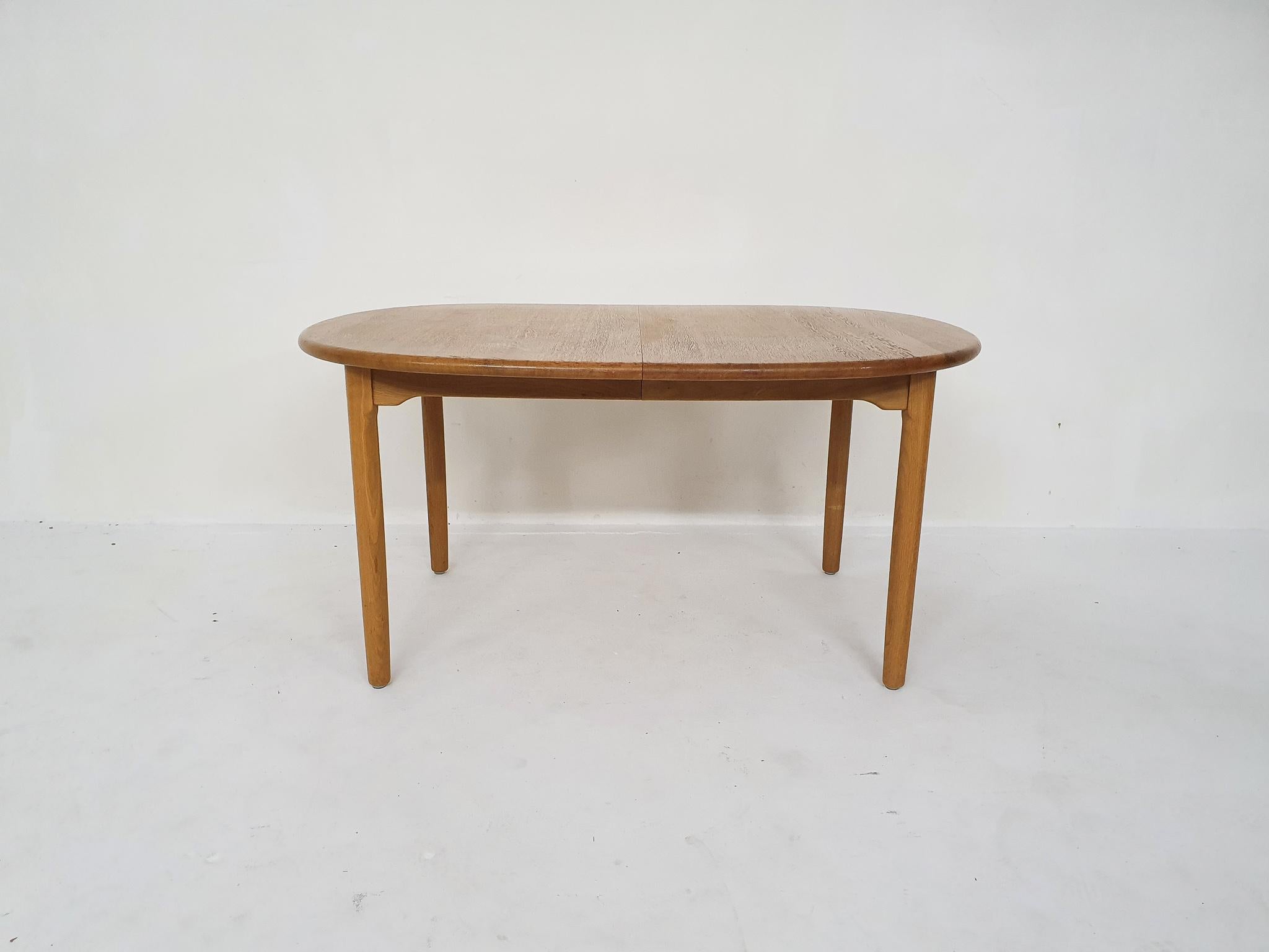 Scandinavian Modern Oval Dining Table by Kurt Ostervig for KP Mobler, Denmark 1980's