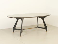 Mesa de comedor ovalada de Vittorio Dassi, Italia, años 50