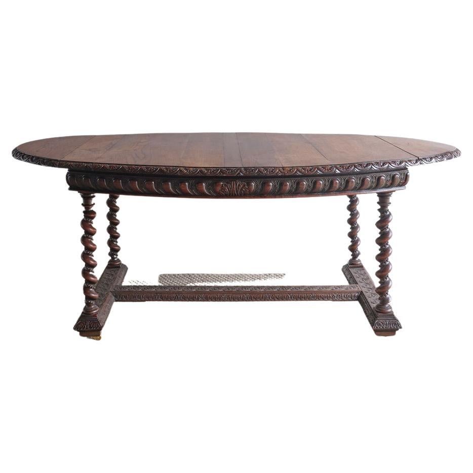 Oval Dining Table, circa 1880 For Sale