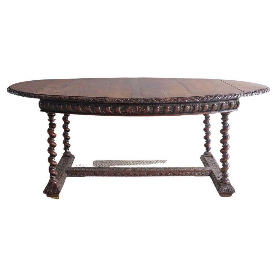 Oval Dining Table, circa 1880 For Sale at 1stDibs