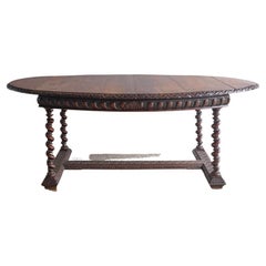 Antique Oval Dining Table, circa 1880