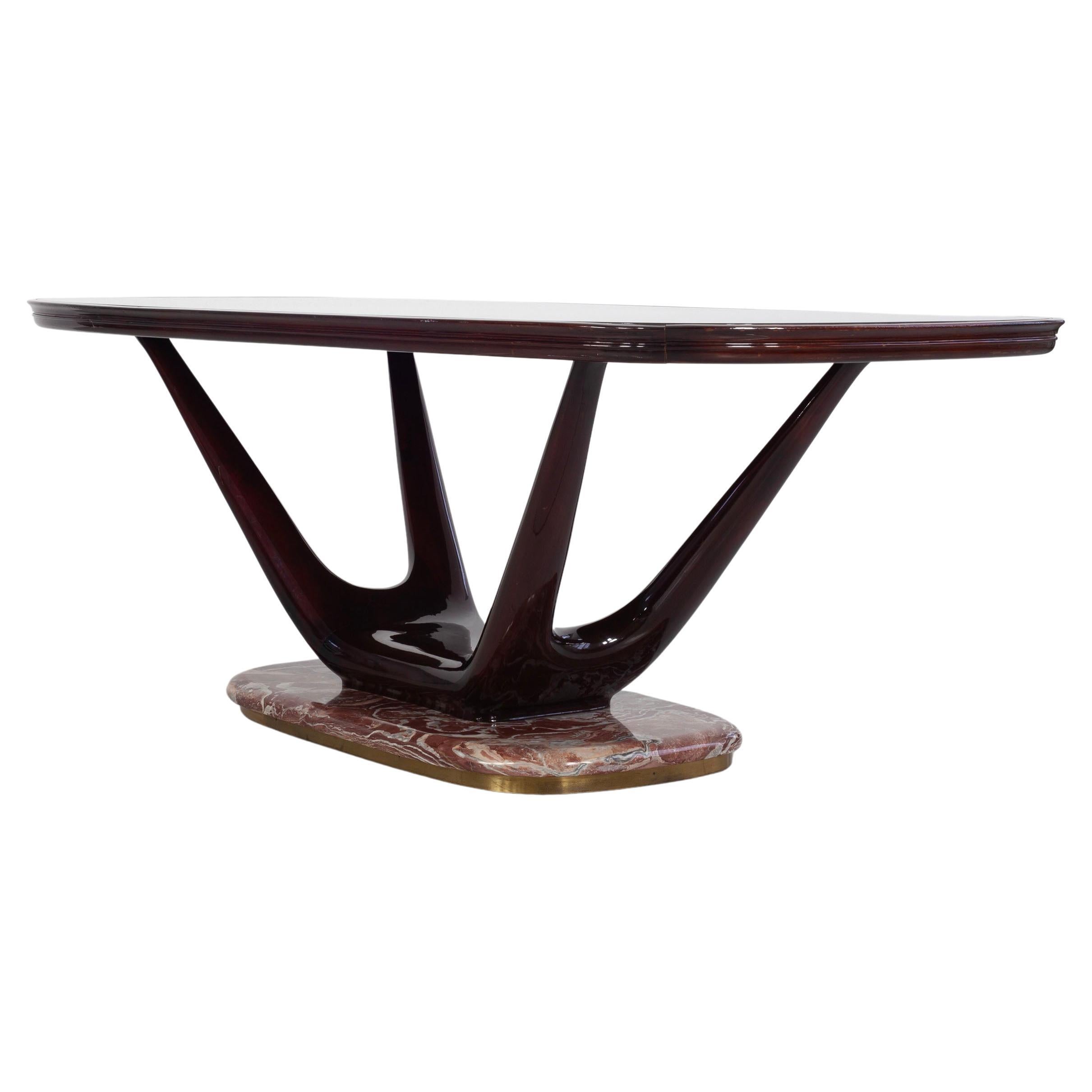 Oval Dining Table, Design by Fratelli Turri, Italy, 1950s en venta