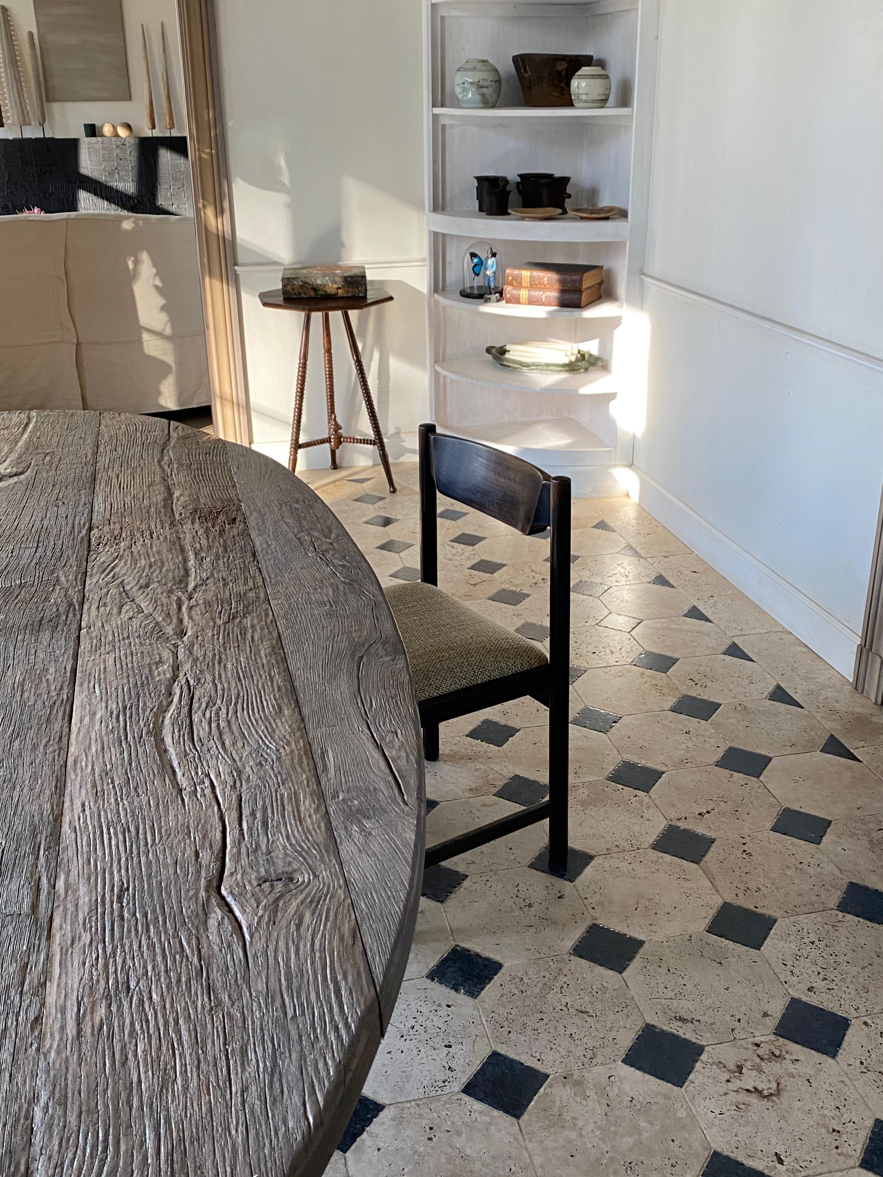 Chêne Table de salle à manger ovale en Wood Oak du 18e siècle en vente