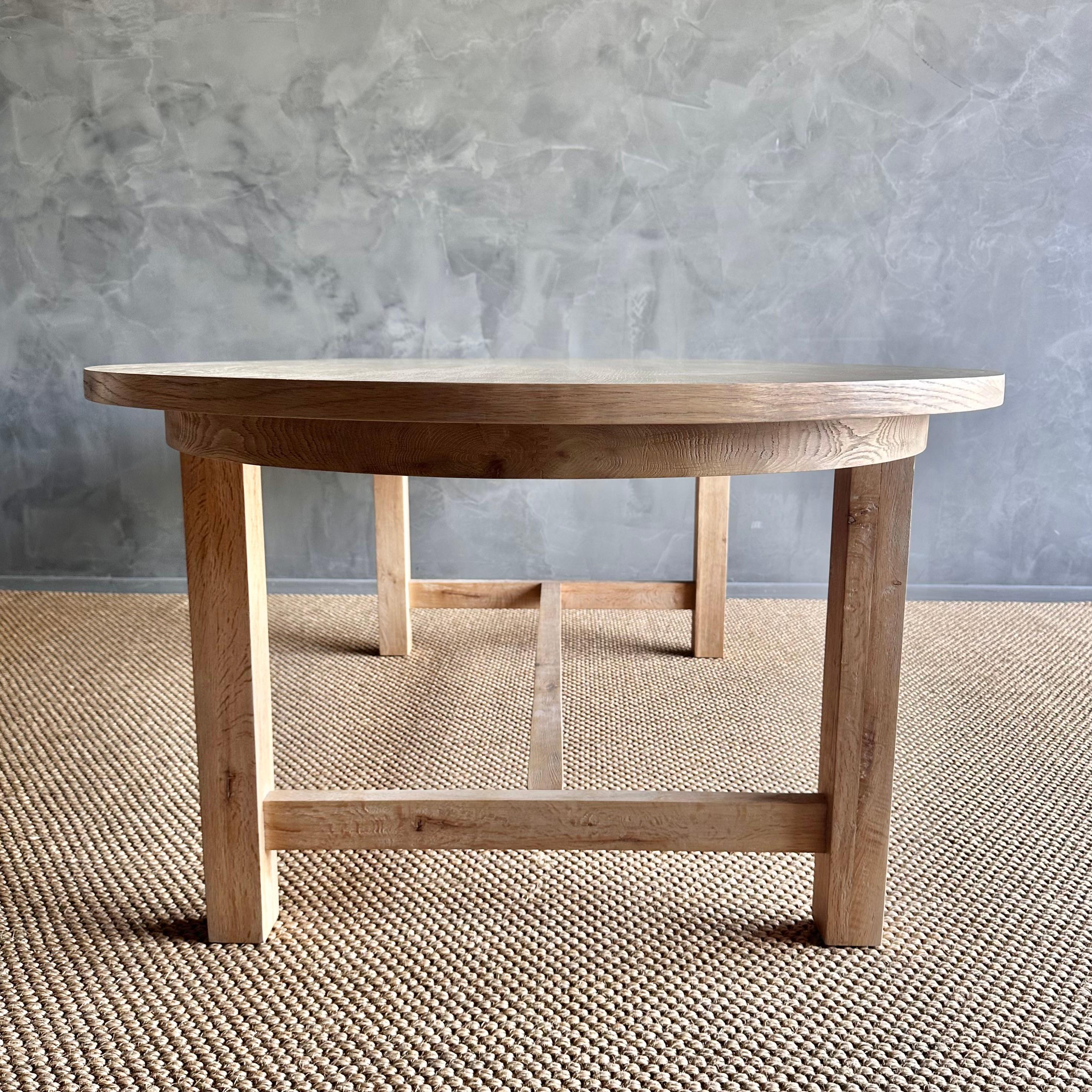 Oval Dining Table in Natural White Oak en vente 6