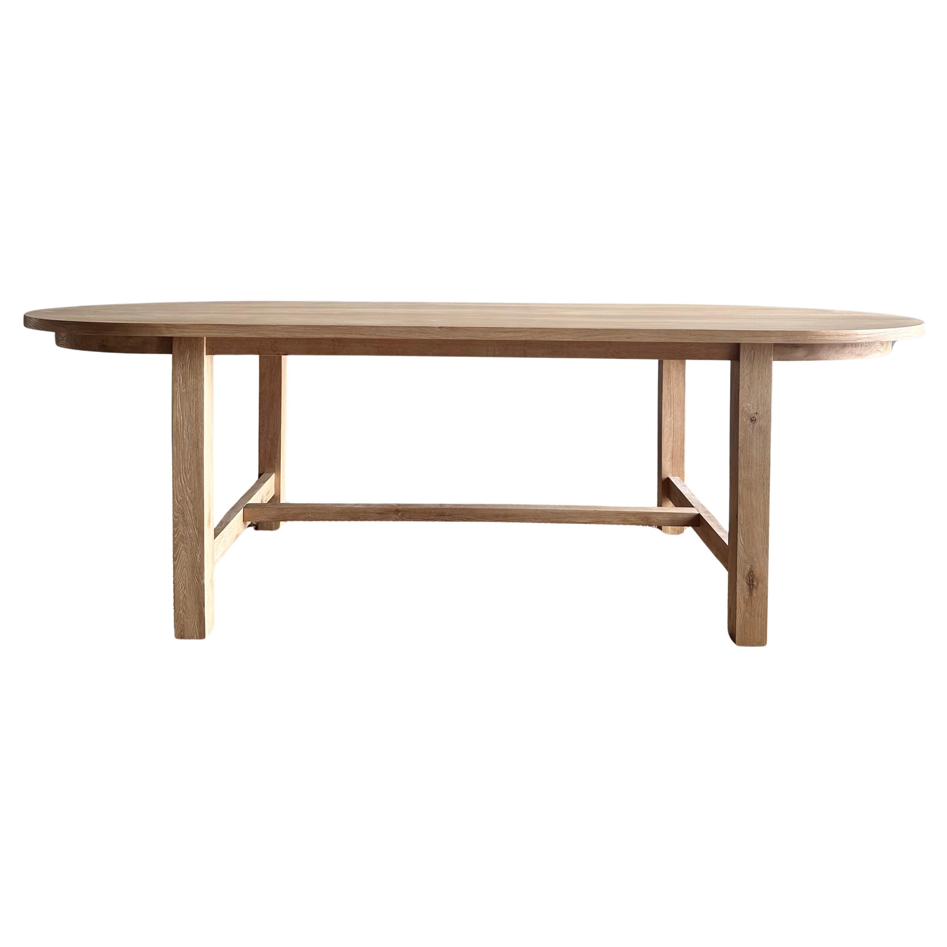Oval Dining Table in Natural White Oak