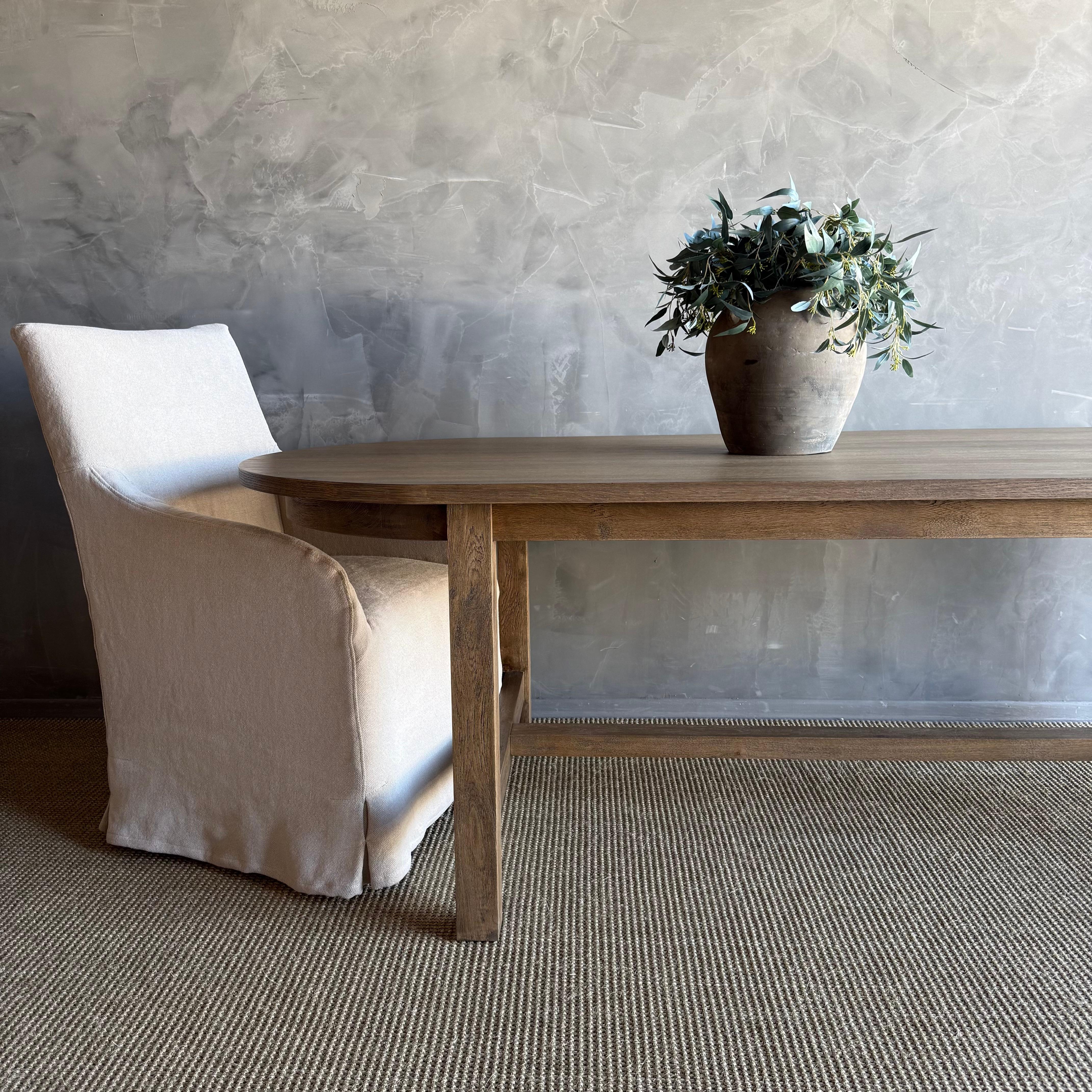 Oval Dining Table in Natural White Oak - Montana Brown For Sale 7