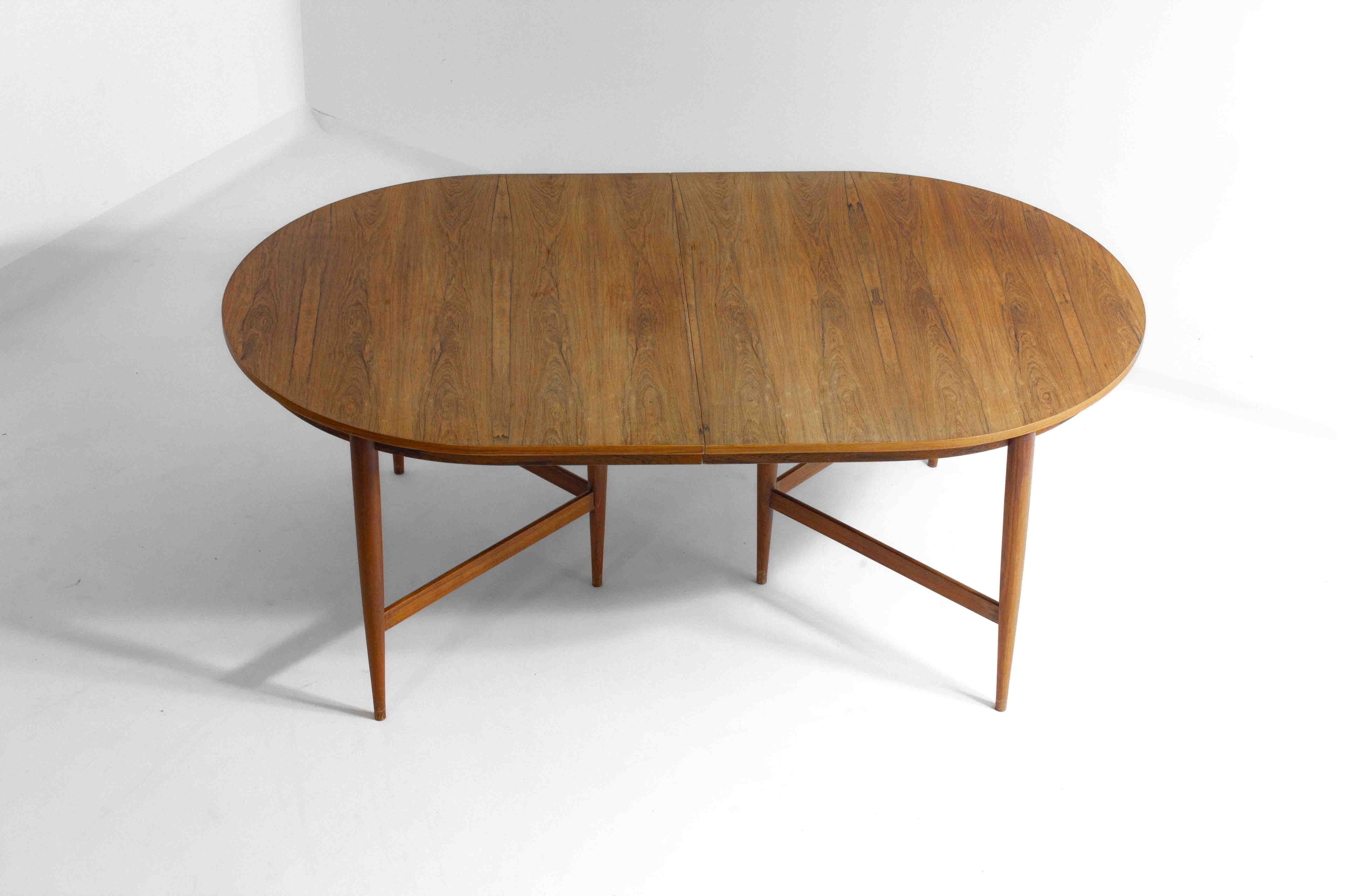 Ovaler Esstisch aus Teakholz von Oswald Vermaercke, Belgien 1962 im Zustand „Gut“ im Angebot in Antwerpen, VAN