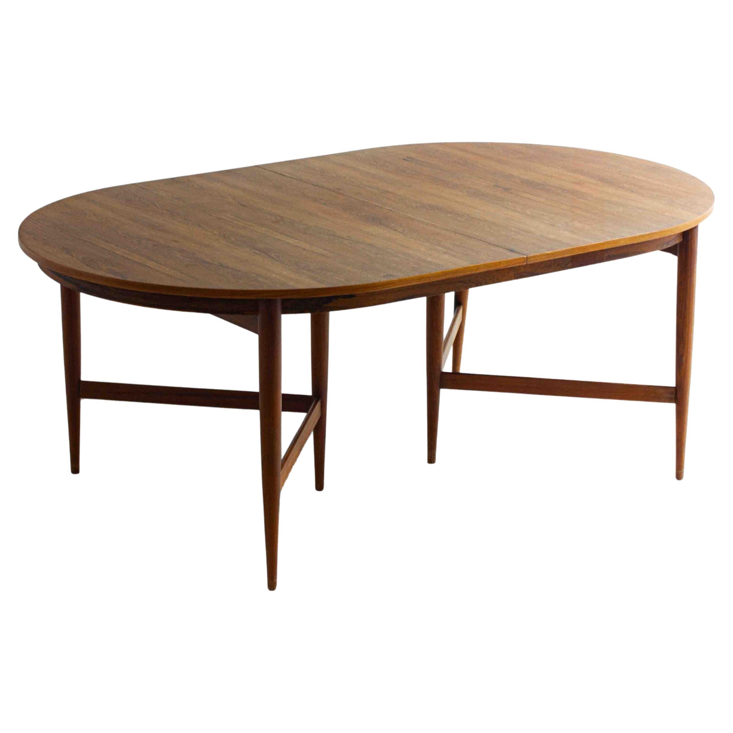 Ovaler Esstisch aus Teakholz von Oswald Vermaercke, Belgien 1962 im Angebot