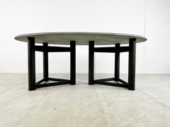 Oval dining table in the manner of Jan Vlug, 1970s