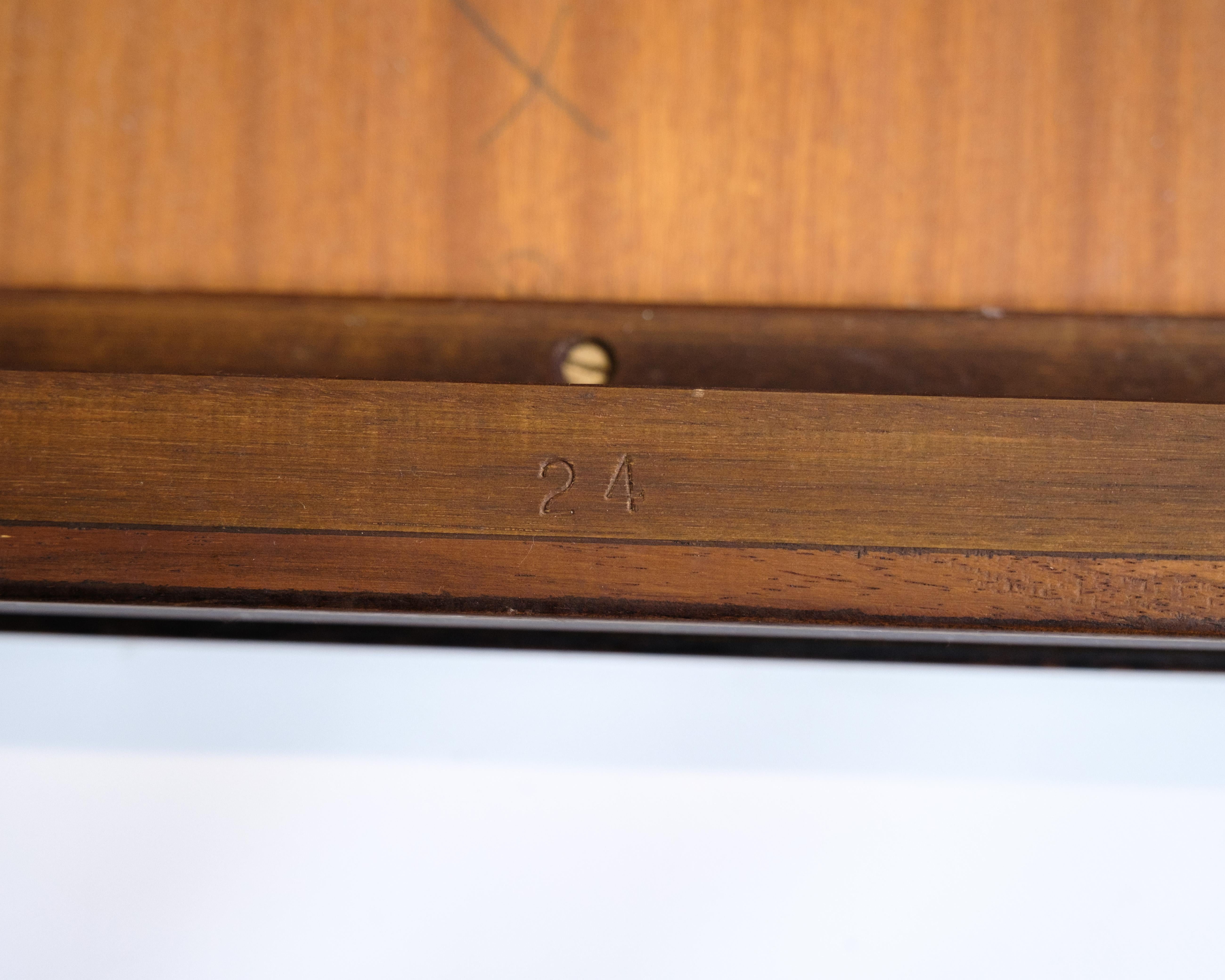 Tavolo da pranzo ovale modello 140 in Oak Oak e ottone di Borg Mogensen degli anni '50 in vendita 7