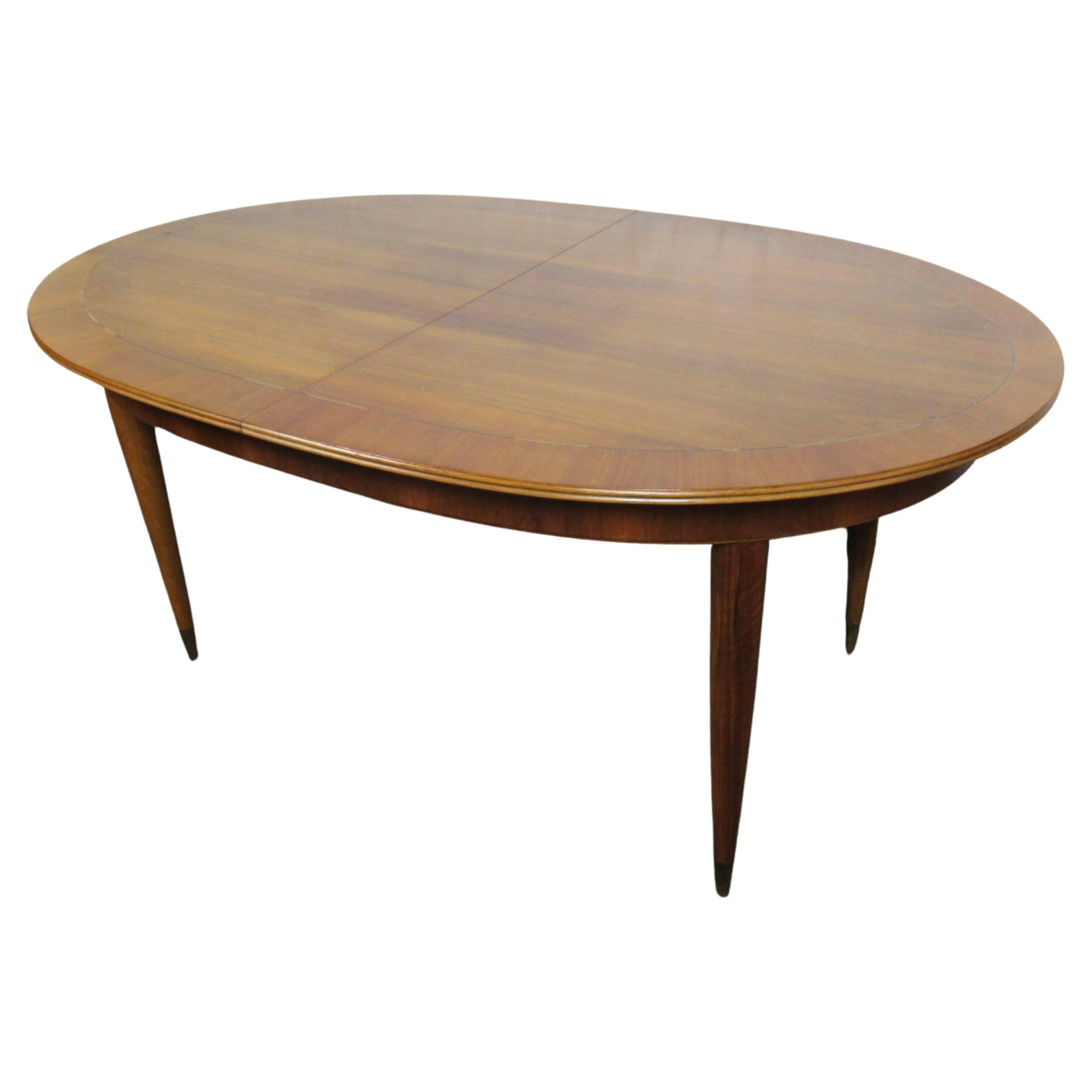 Oval Danish Modern Dining Table by Dyrlund with 2 Leaves at 1stDibs