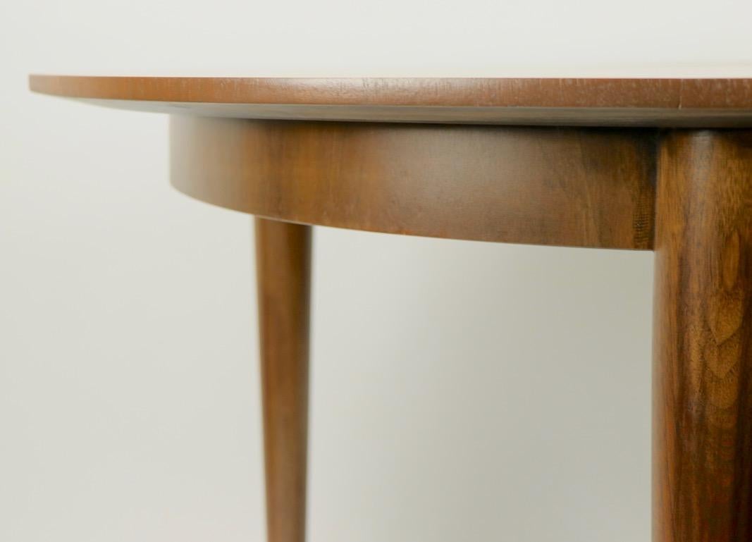 Mid-Century Modern Oval Dining Table with Marquetry Top by Bert England for Johnson Furniture