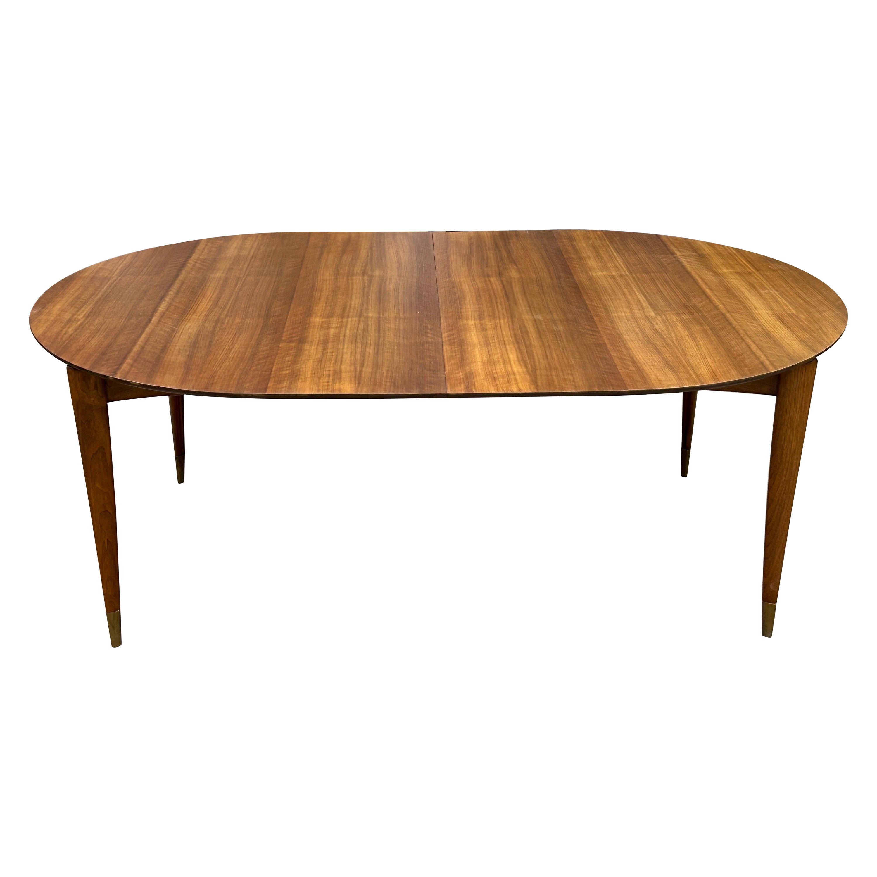 Oval Dining Table with Two Leaves Gio Ponti