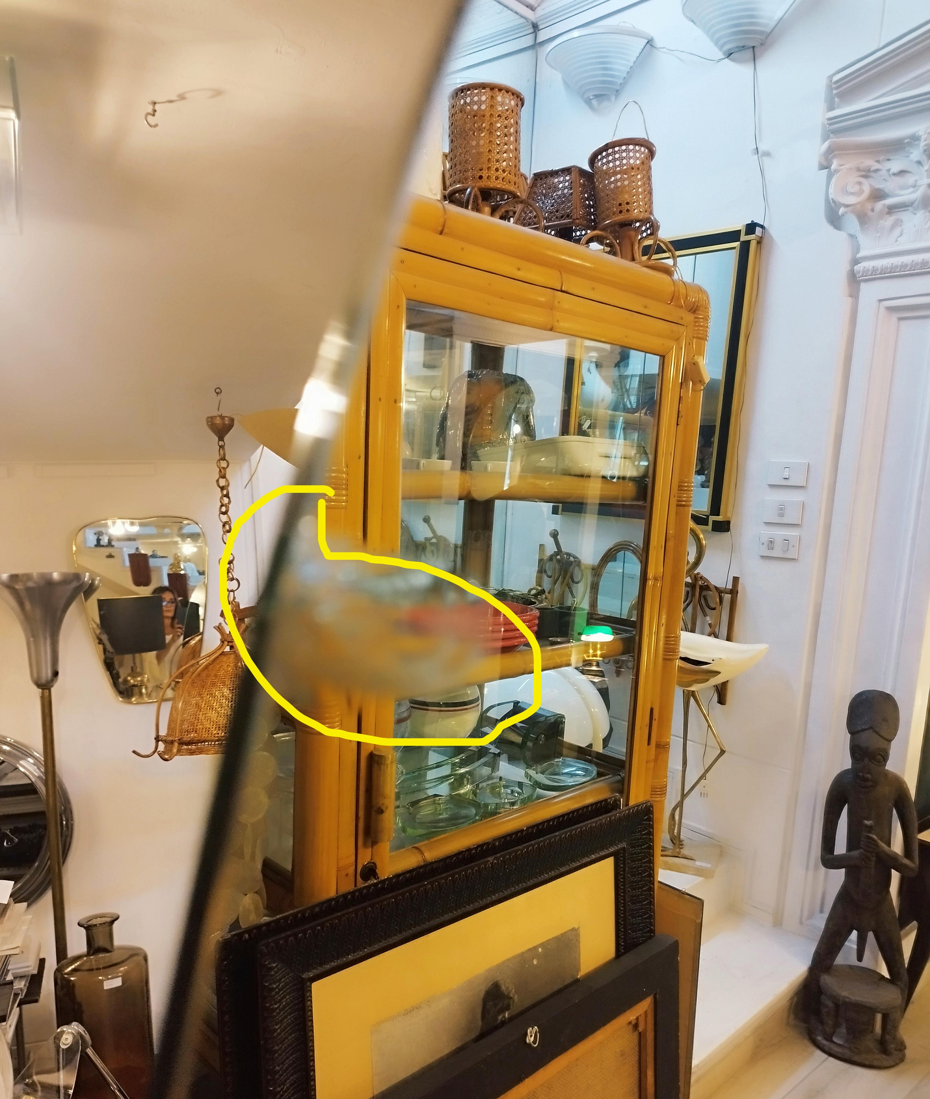 Oval Double-sided Floor Standing Mirror, Italy 1970s 4