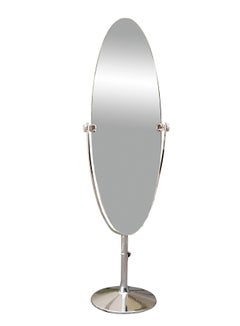 Oval Double-sided Floor Standing Mirror, Italy 1970s