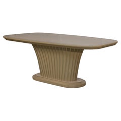 Oval Dove Gray Dining Table