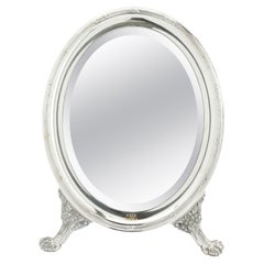 Miroir de coiffeuse ovale attribué aux Norblin Metal Works, 1880-1900