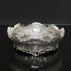 Coupe ovale en argent de l'époque édouardienne