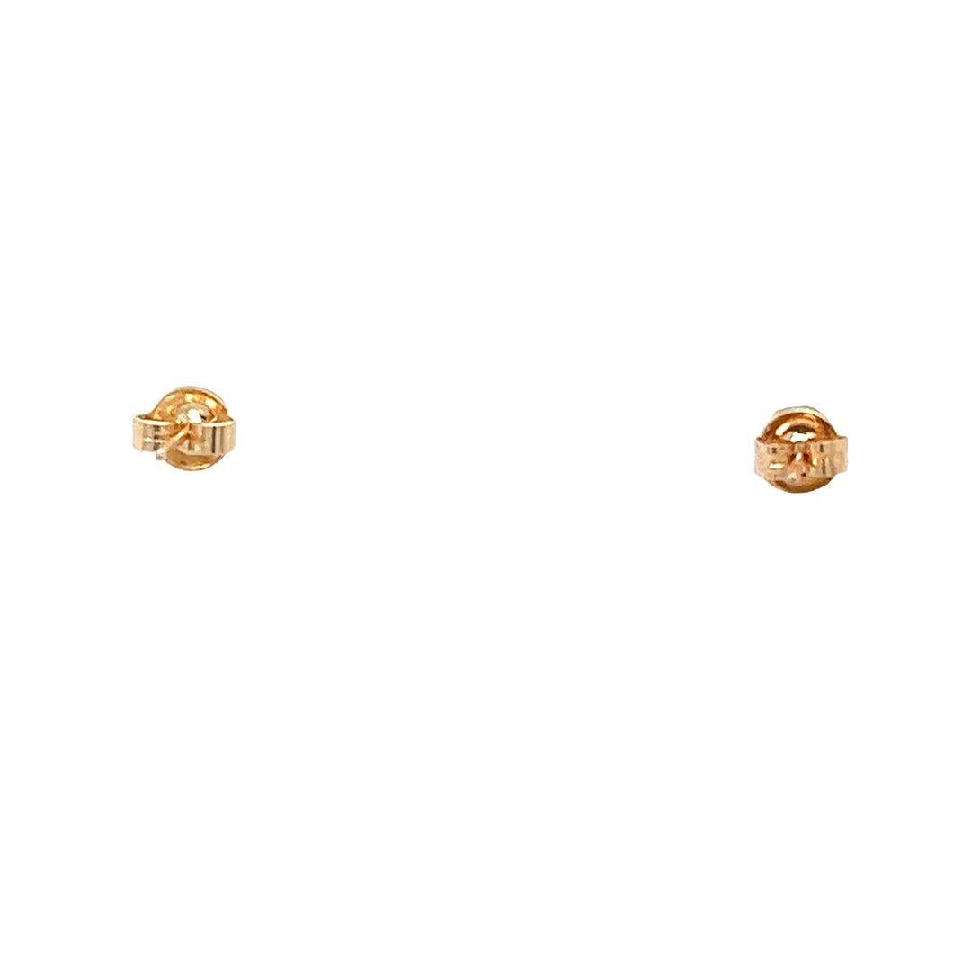 Oval Emerald Stud Earrings in Yellow Gold In Good Condition For Sale In Coral Gables, FL