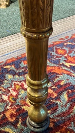 Oval Empire Style Mirrored Bronze Coffee Table