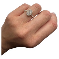 Oval engagement ring 14KT yellow gold long diamond ring