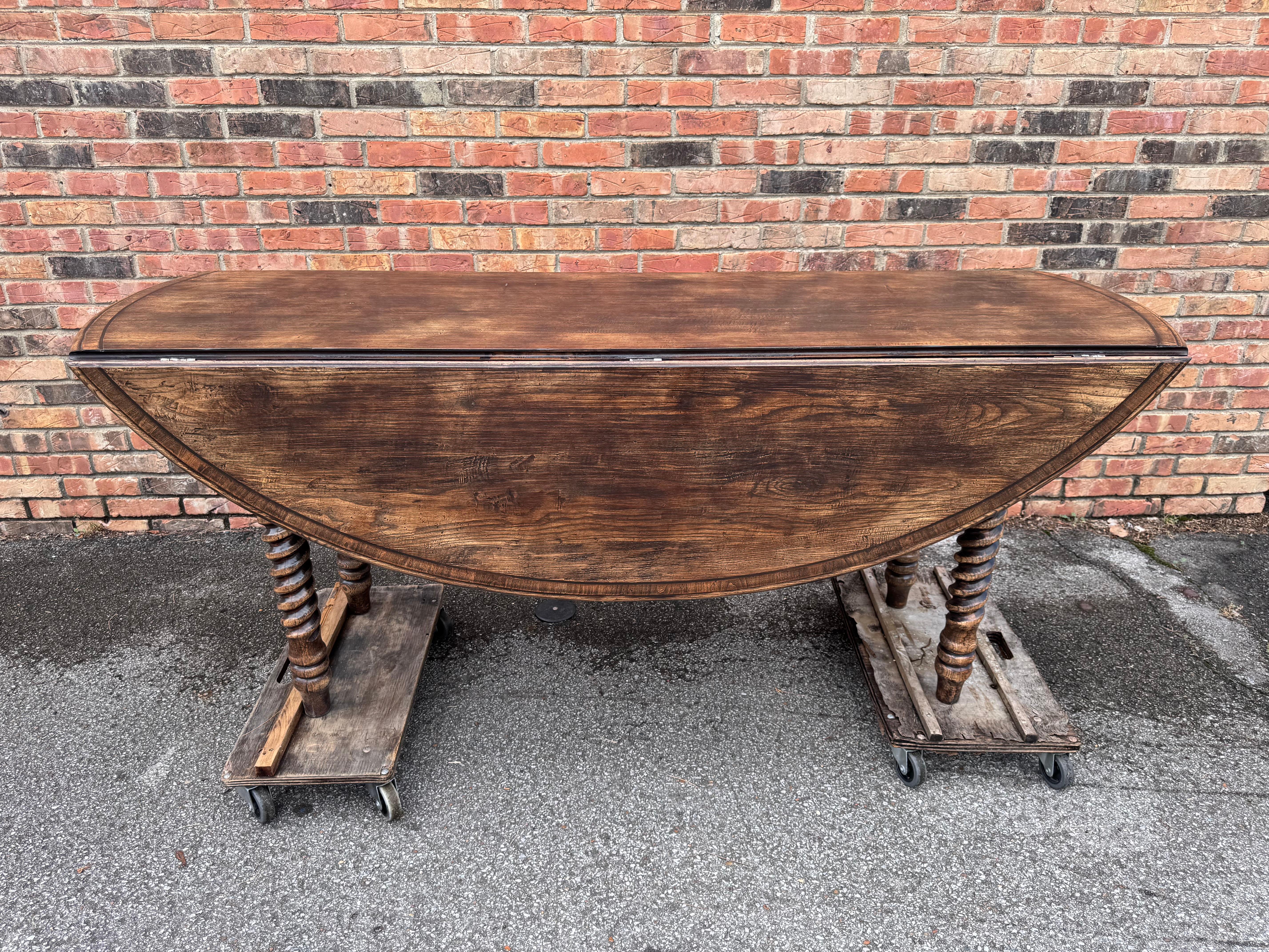 Oval English Dining Table For Sale 2