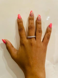 2.50 Carat Oval Eternity Band 14K Gold