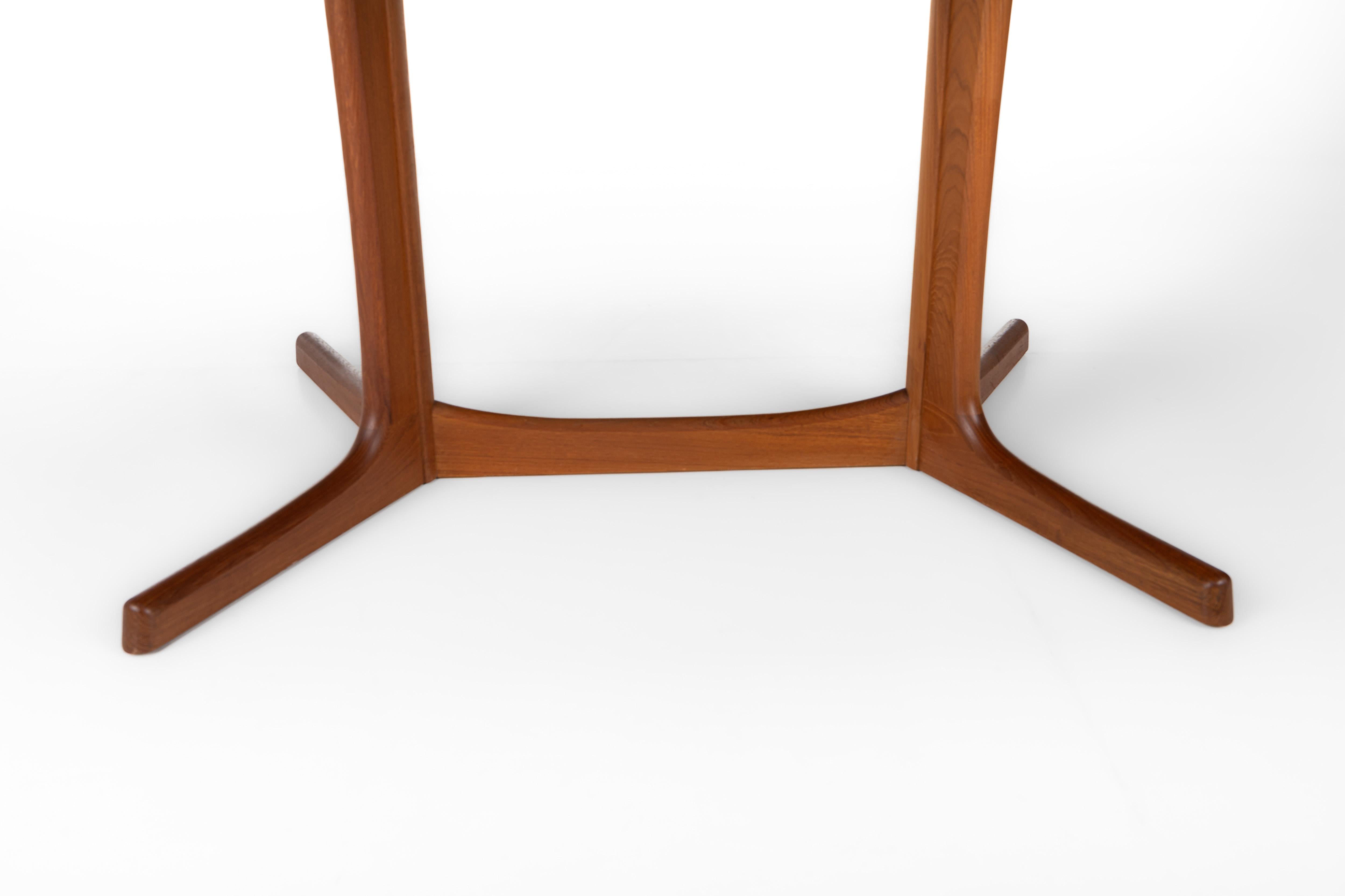 Oval Extendable Dining Table in Teak from Dyrlund, 1970s 6