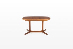 Oval Extendable Dining Table in Teak from Dyrlund, 1970s