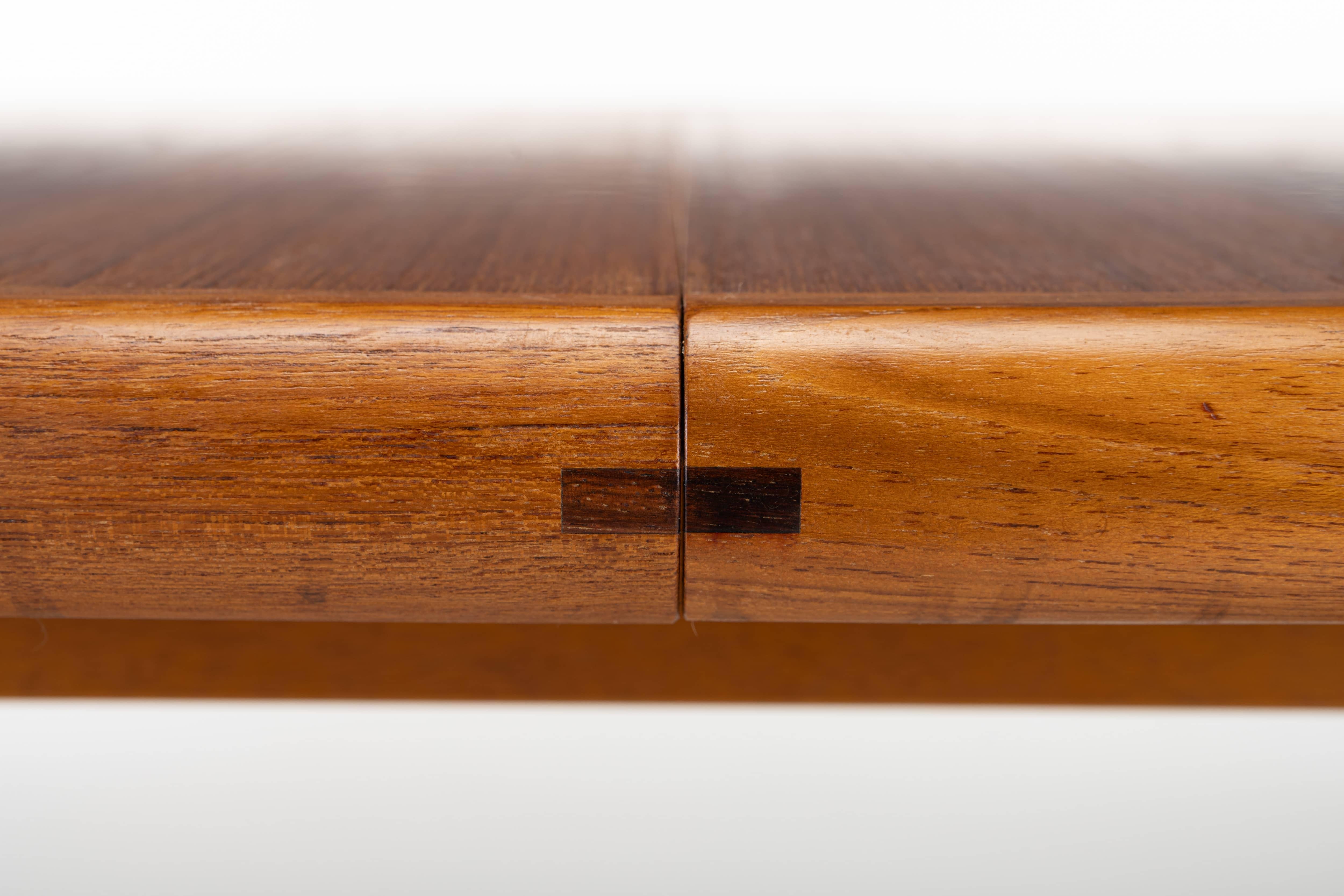 Oval Extendable Dining Table in Teak from Dyrlund, 1970s 1
