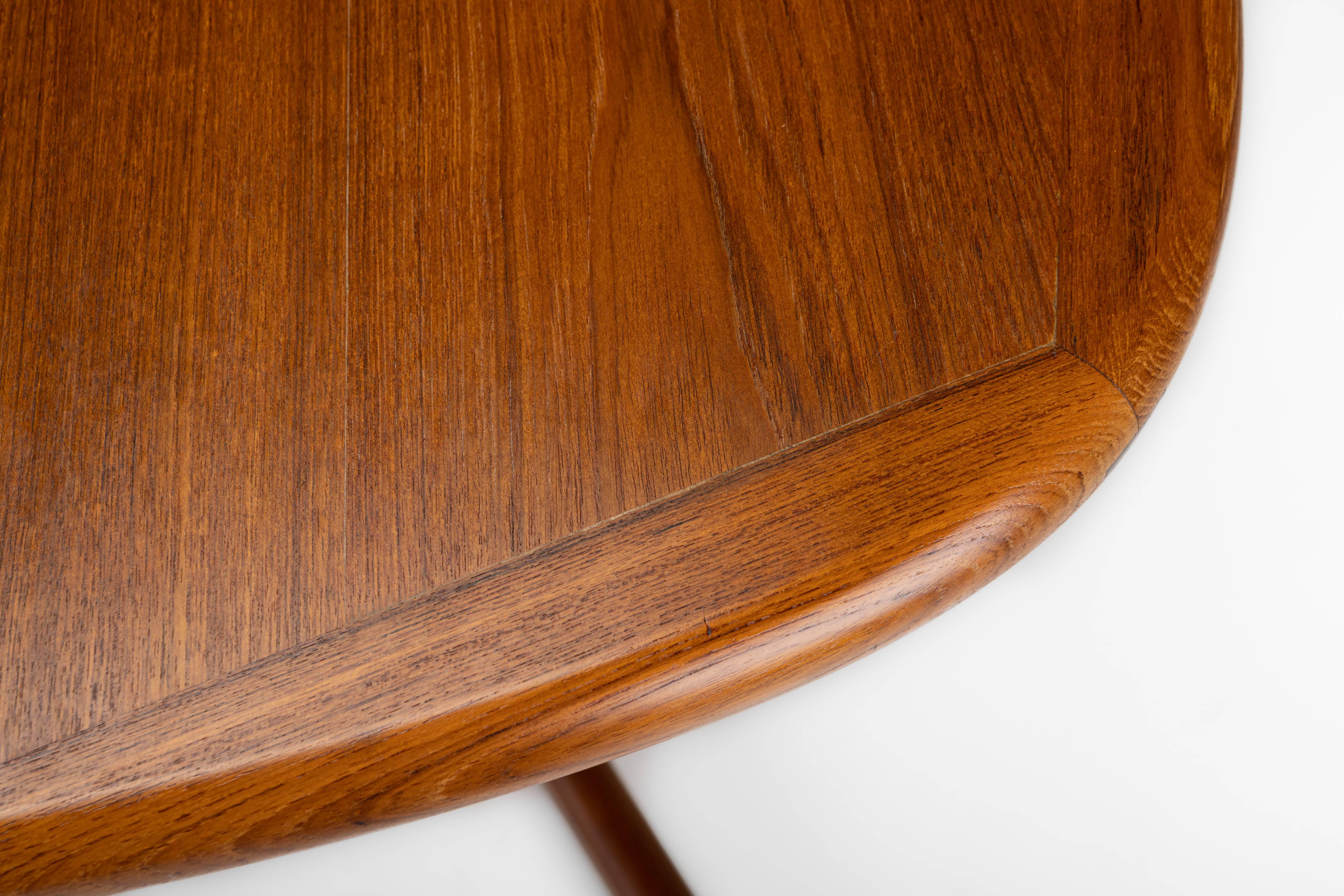 Oval Extendable Dining Table in Teak from Dyrlund, 1970s 2
