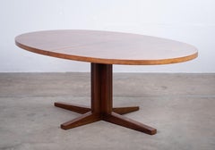 Oval Extendable Rosewood Dining Table by John Mortensen, Denmark, 1960s