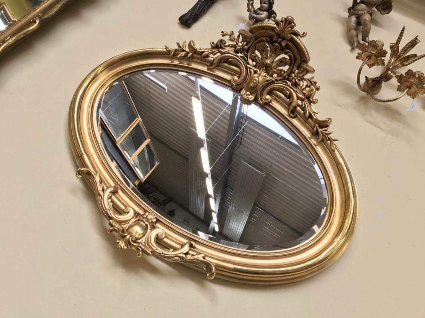 ornate oval mirrors