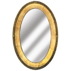 Vintage Oval Florentine Giltwood Mirror