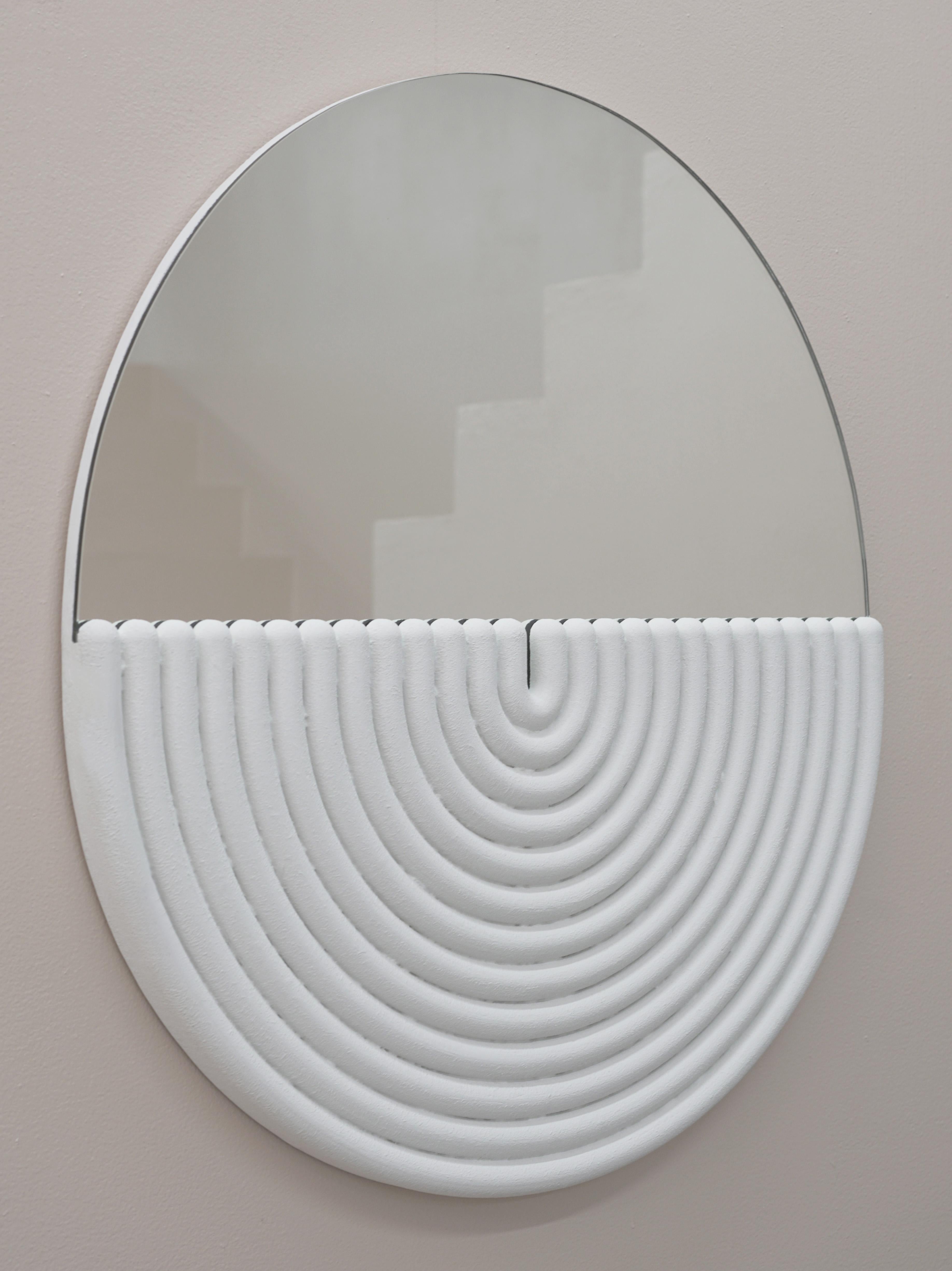 American Oval Fluted Arch Mirror