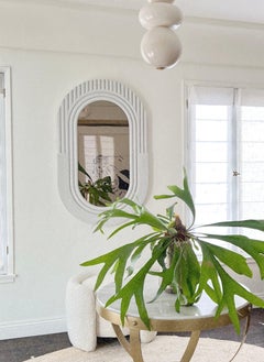 Oval Fluted Mirror - Large