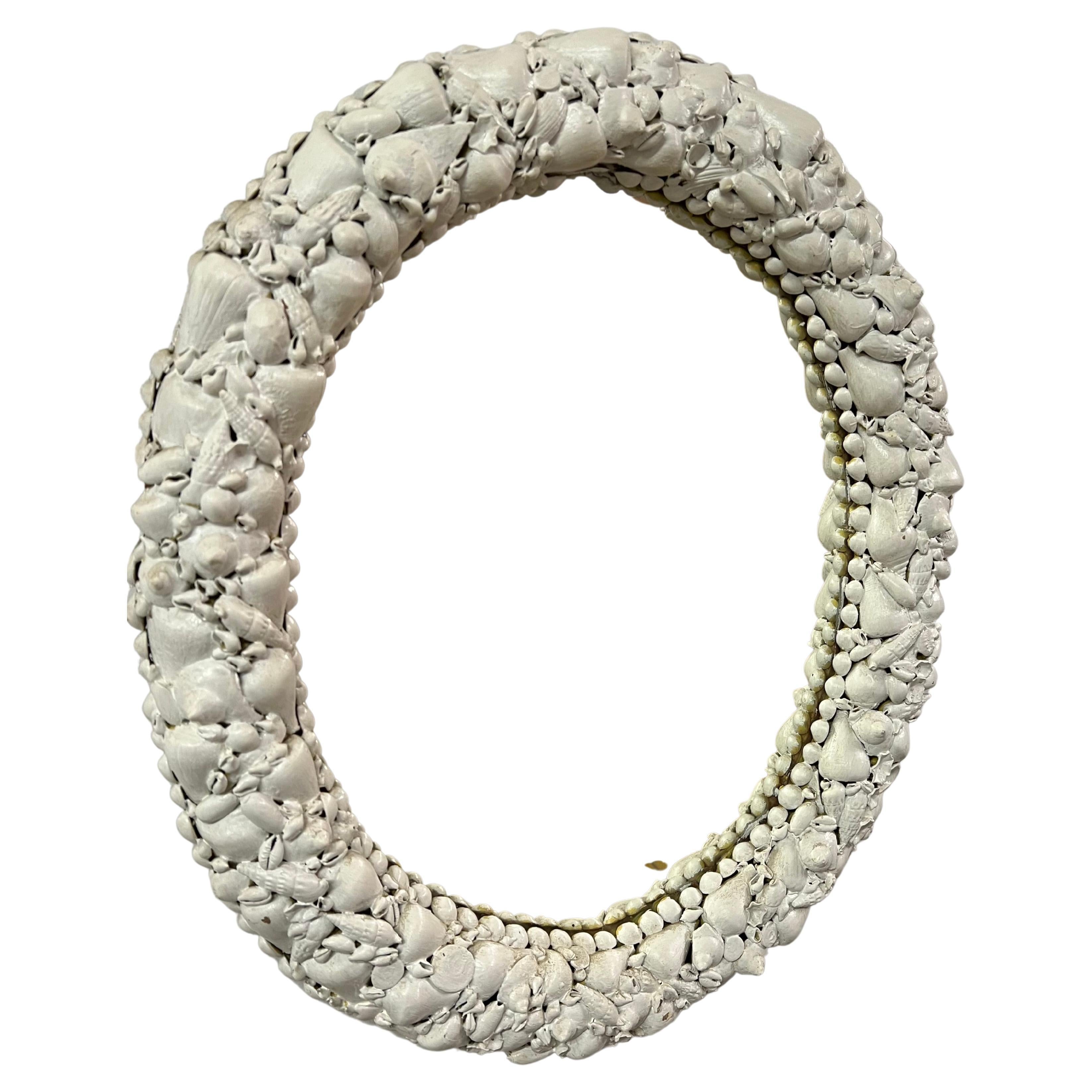 oval shell mirror