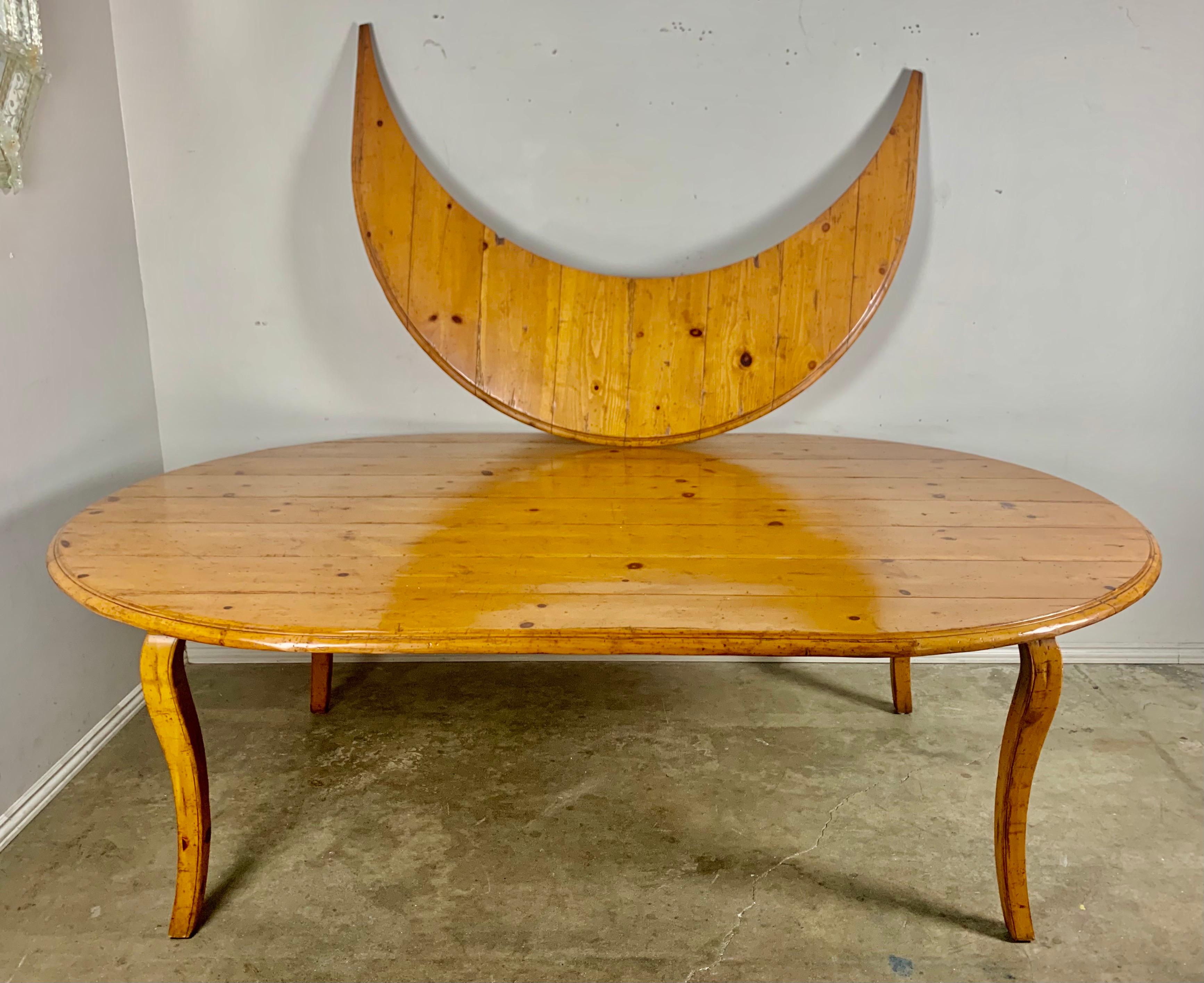 Oval French country Style Dining Table with Leaf by Guy Chaddock 3