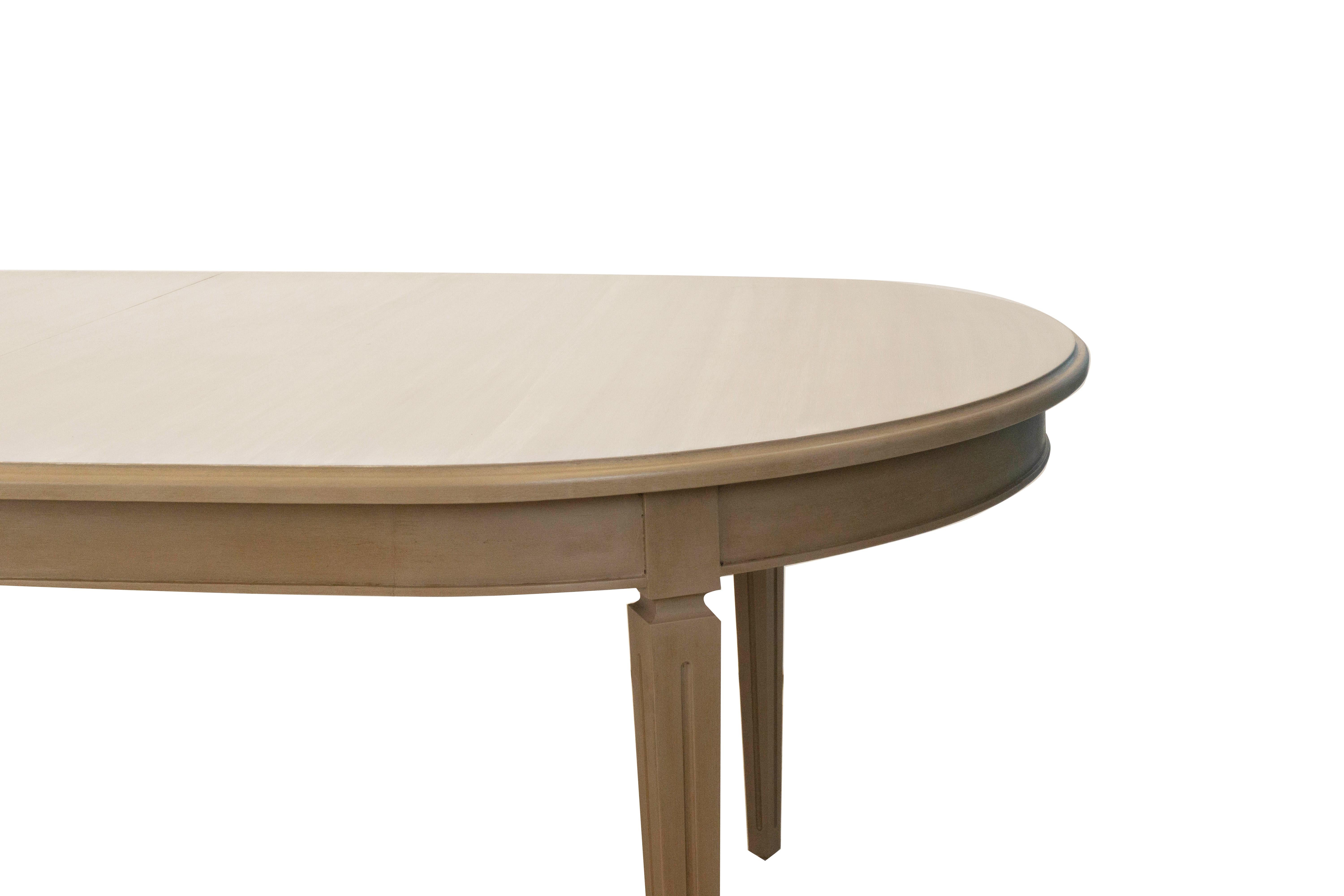 oval french dining table