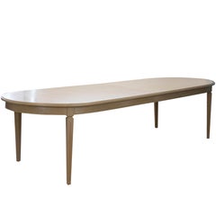 Oval French-Style Dining Table