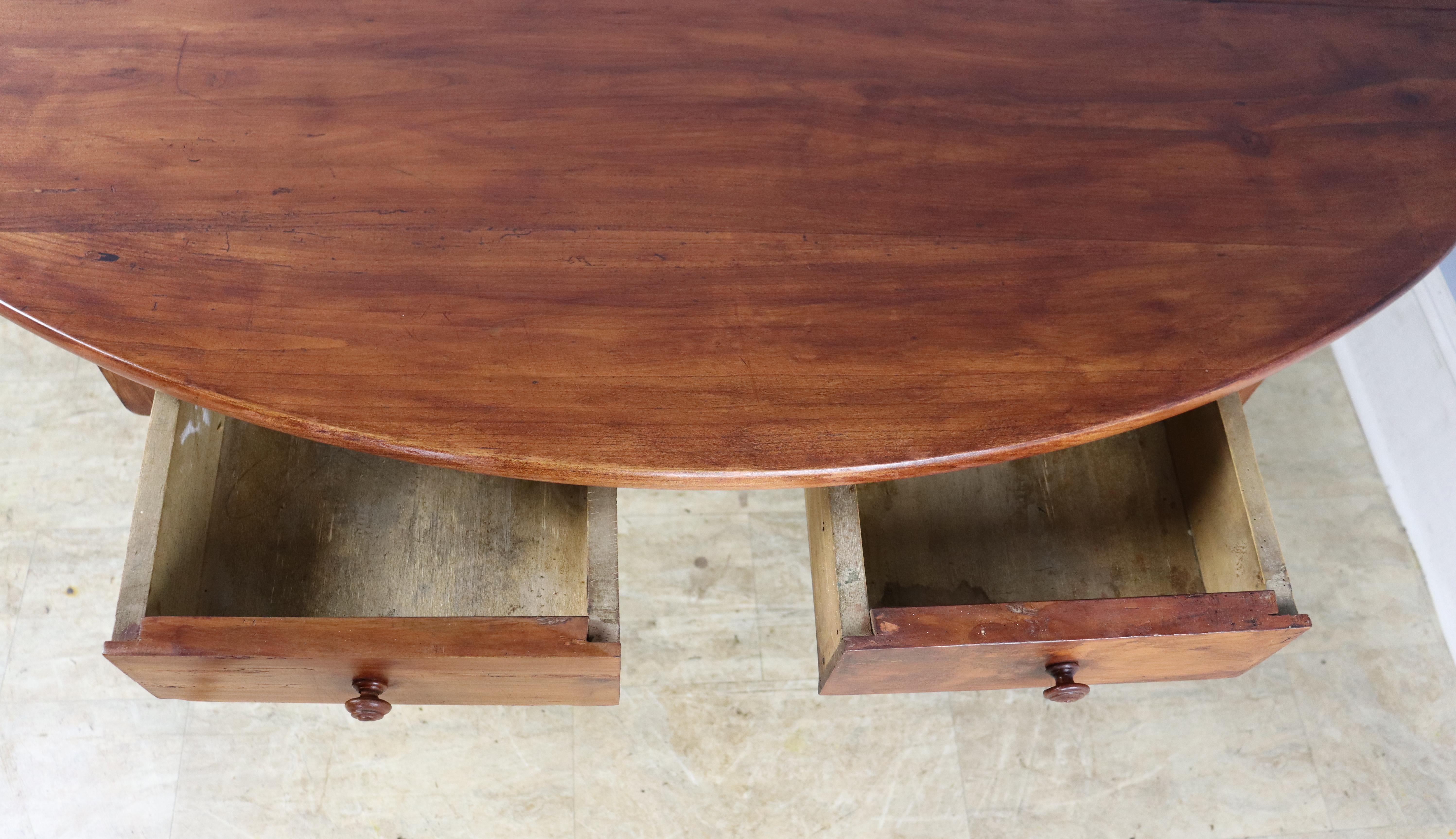 Oval Fruitwood Breakfast Table, Turned Legs For Sale 7
