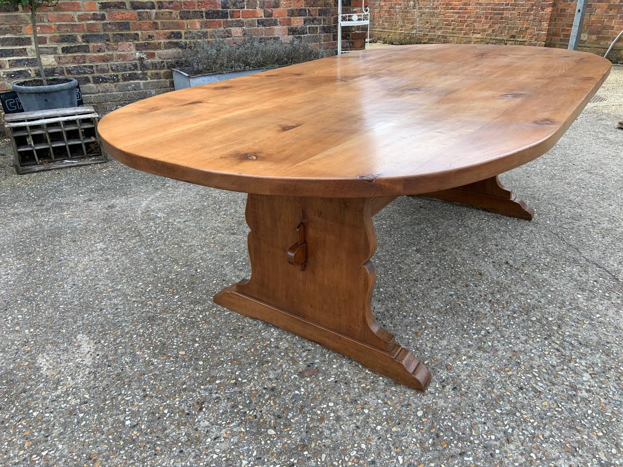 Oval Fruitwood Farmhouse Table at 1stDibs oval farmhouse tables, oval
