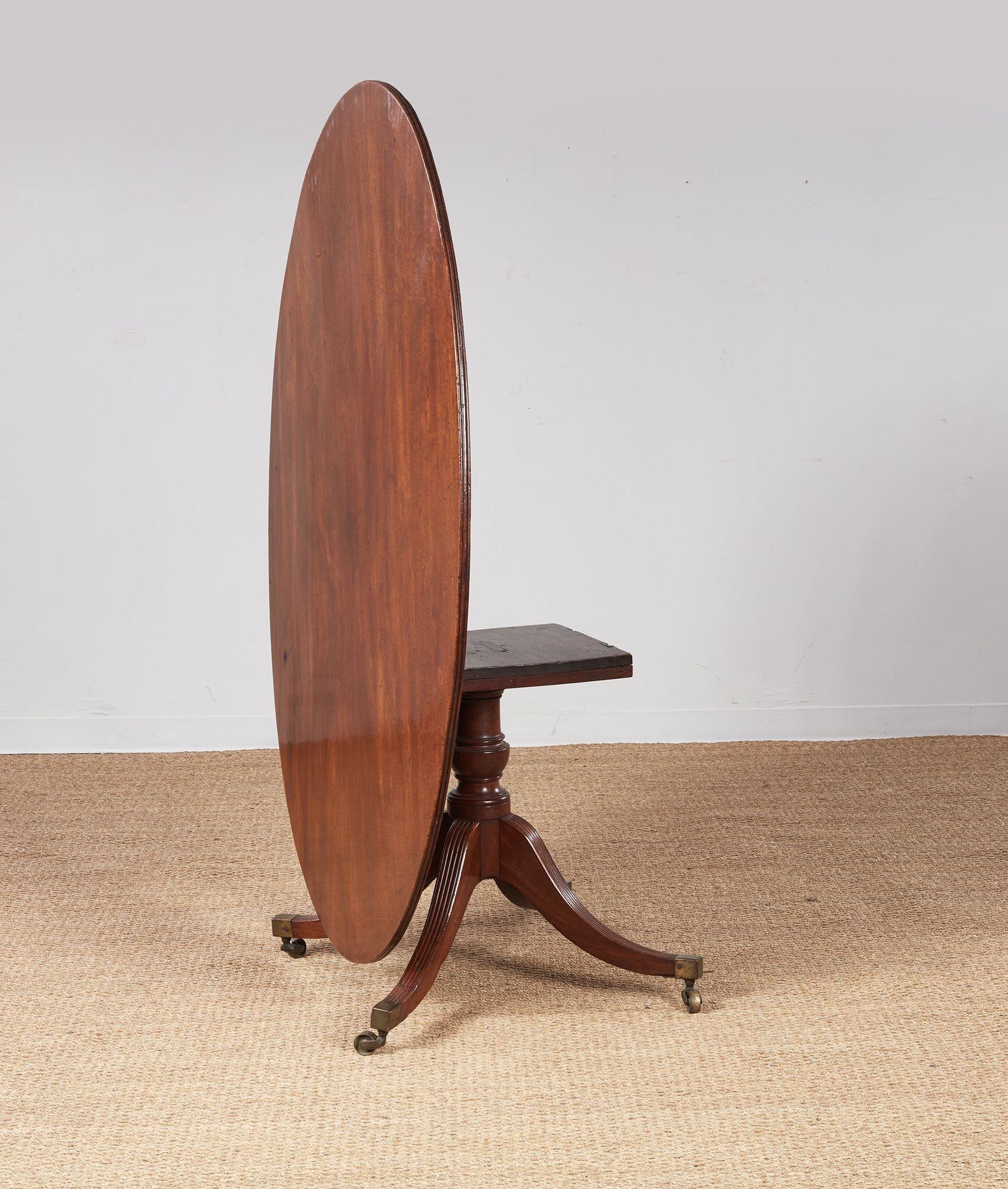 Oval George III Breakfast Table In Good Condition For Sale In Greenwich, CT